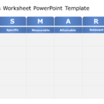SMART Goals Worksheet PowerPoint Template & Google Slides Theme