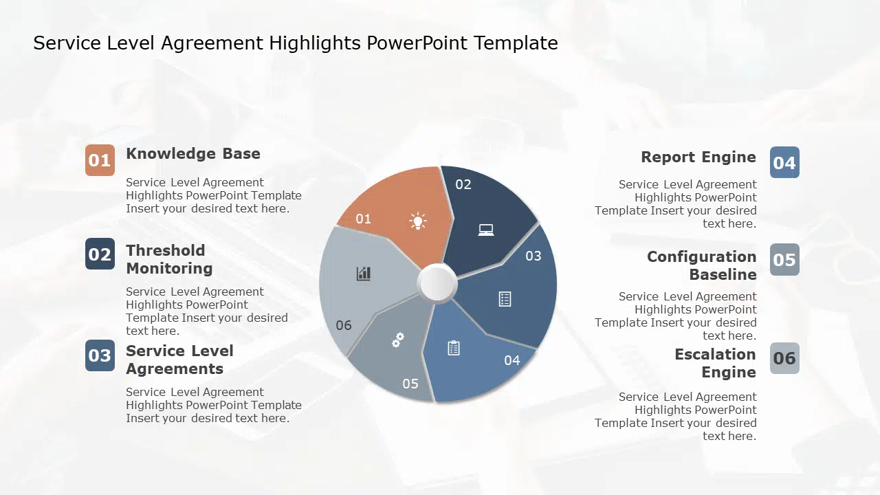 Service Level Agreement Highlights PowerPoint Template & Google Slides Theme