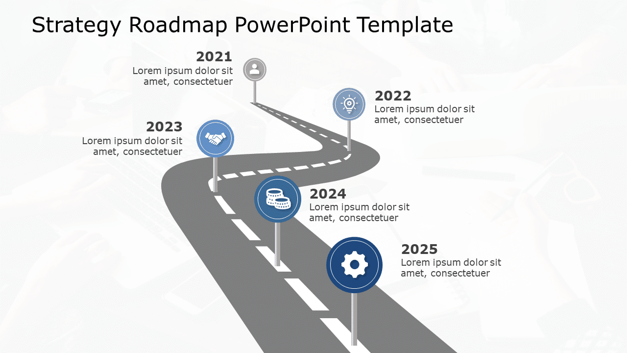 Strategy Roadmap 15 PowerPoint Template & Google Slides Theme