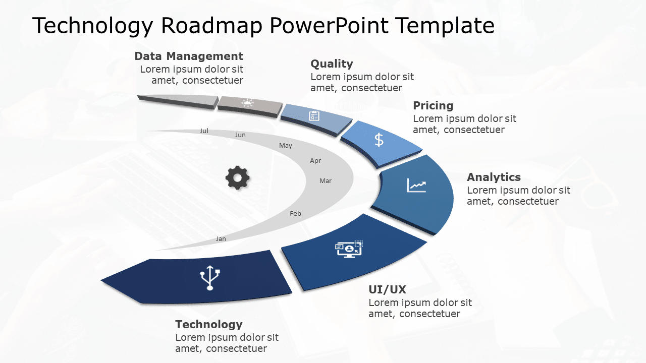 Technology Roadmap 03 PowerPoint Template & Google Slides Theme