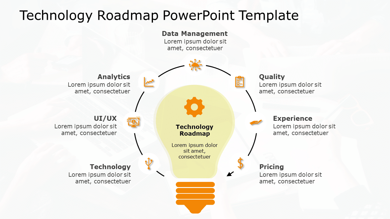Tech Mapping Slides 7 Points Technology Roadmap Slide For Presentations