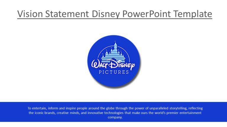 Vision Statement Disney PowerPoint Template & Google Slides Theme