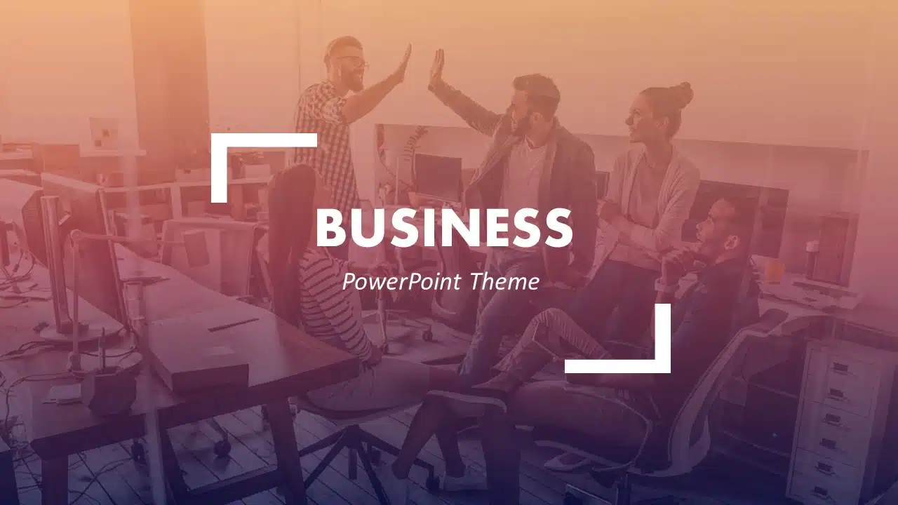 Business Theme PowerPoint Template & Google Slides Theme