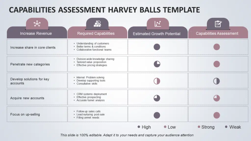 Shows Capability assessment template