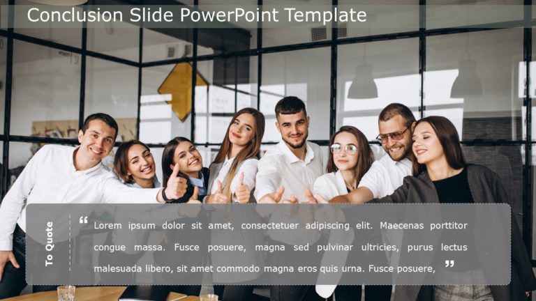 Conclusion Slide 29 PowerPoint Template & Google Slides Theme