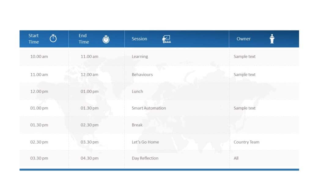 Formal Agenda Template 