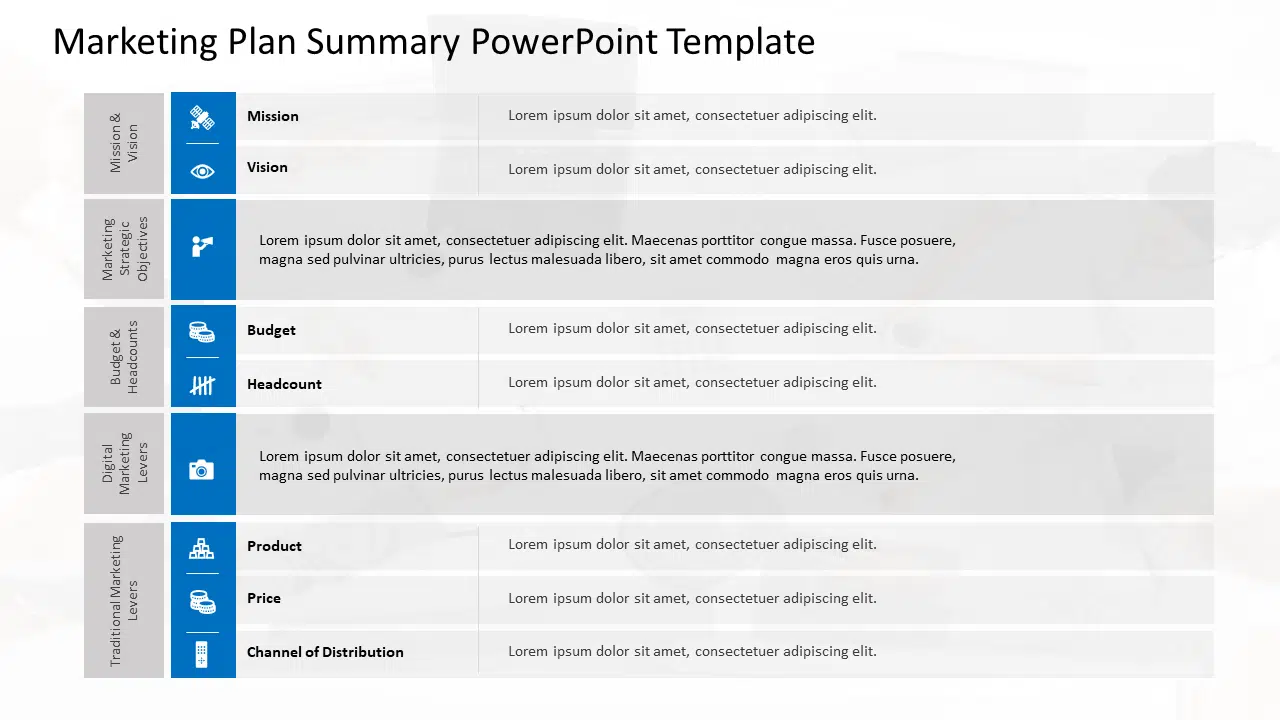 Marketing Plan Summary PowerPoint Template & Google Slides Theme