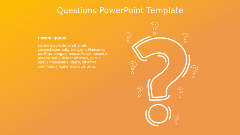 Questions 01 PowerPoint Template & Google Slides Theme