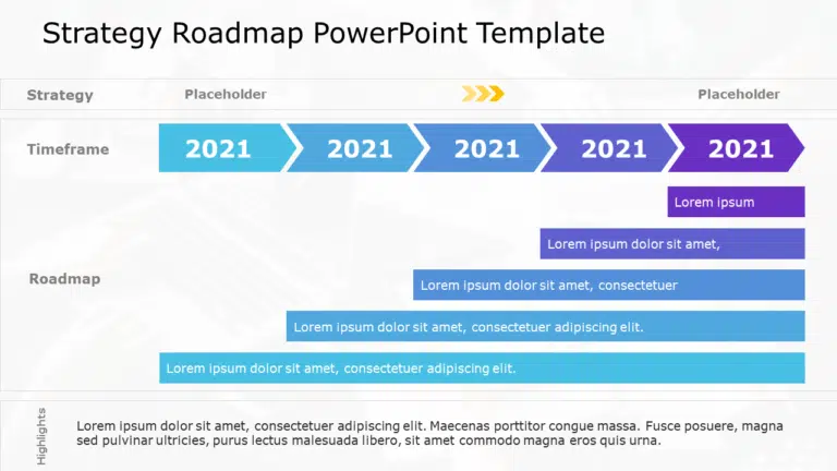 Strategy Roadmap 17 PowerPoint Template & Google Slides Theme