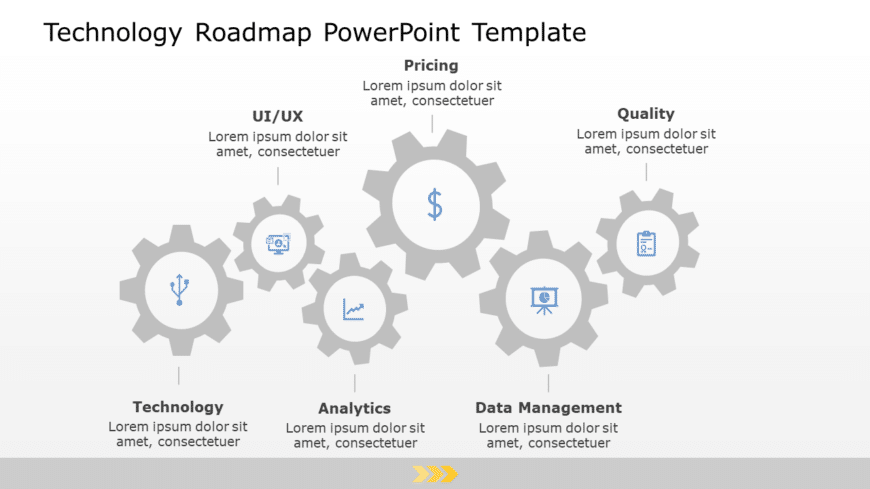 Technology Roadmap 06 PowerPoint Template