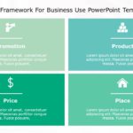 4P Marketing Framework for business use 19d PowerPoint Template & Google Slides Theme