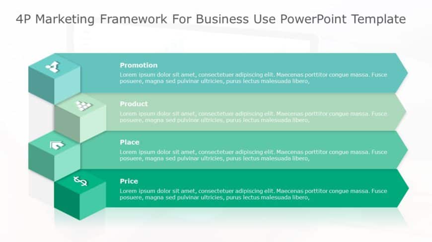 4P Marketing Framework for business use 24d PowerPoint Template