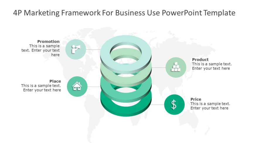 4P Marketing Framework for business use 29d PowerPoint Template