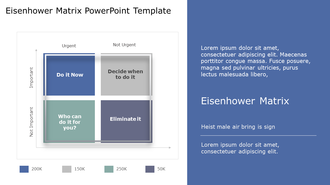 Eisenhower Matrix 01 PowerPoint Template & Google Slides Theme