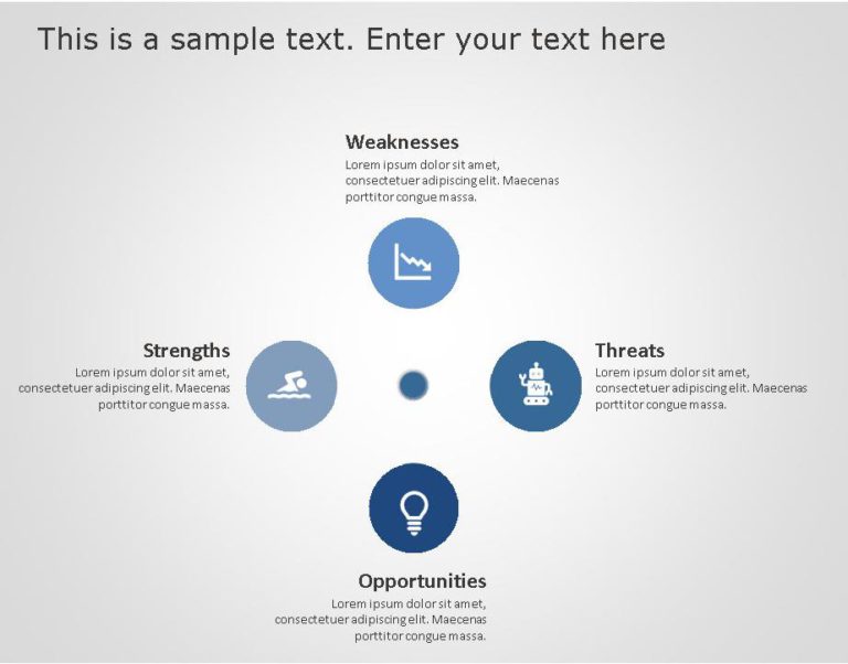 SWOT Analysis 100 PowerPoint Template & Google Slides Theme