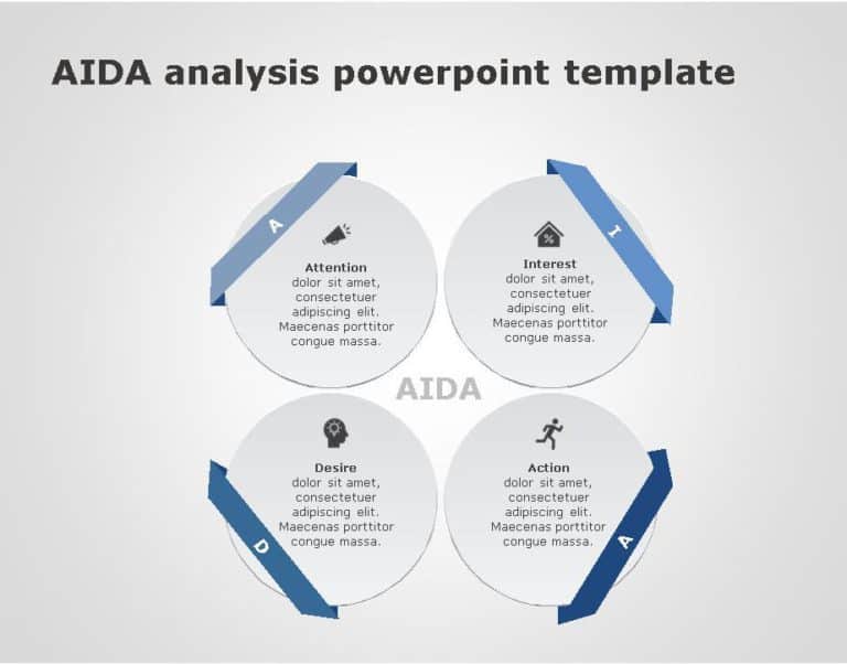 AIDA Marketing Framework for business use ,3k PowerPoint Template