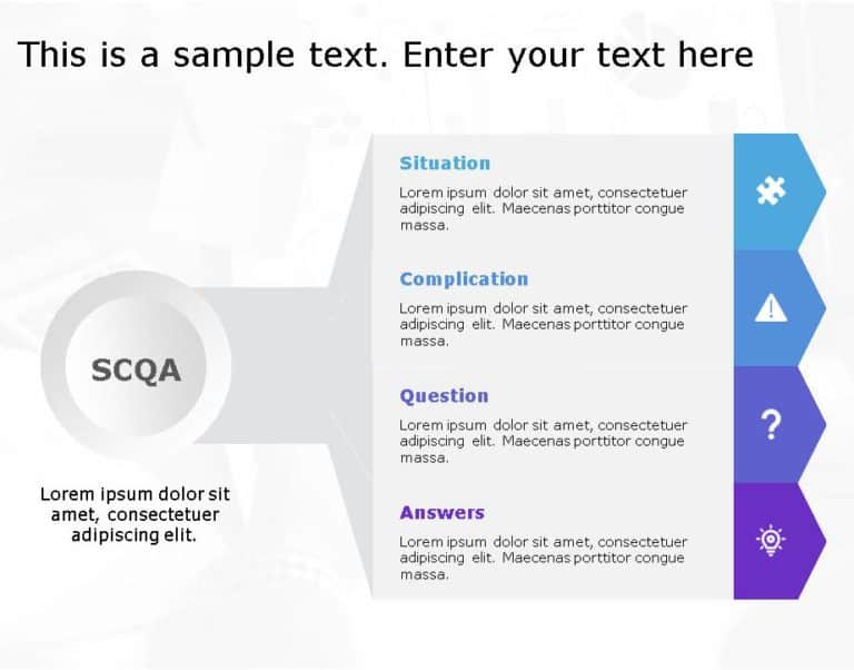 SCQA for business use ,12j PowerPoint Template
