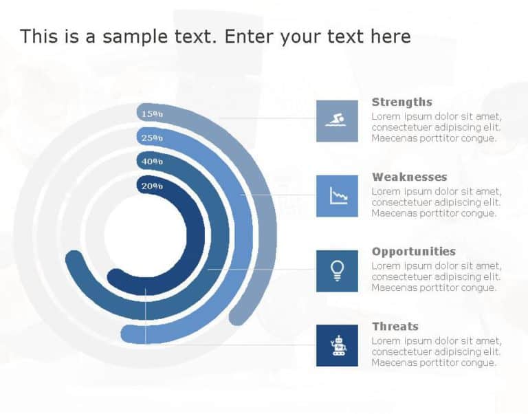 SWOT Analysis 129 PowerPoint Template