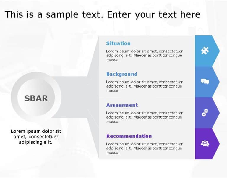 SBAR for business use ,14l PowerPoint Template & Google Slides Theme