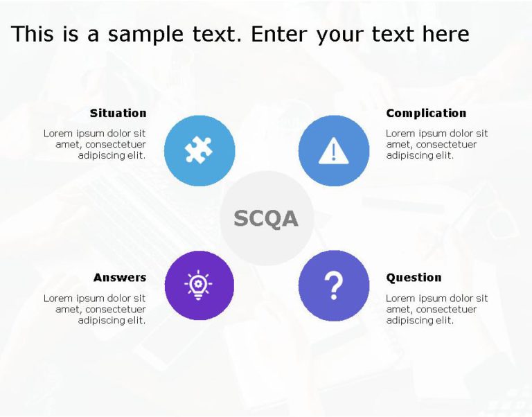 SCQA for business use ,16j PowerPoint Template & Google Slides Theme