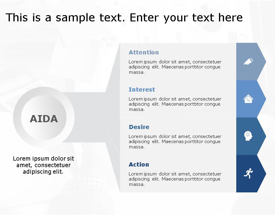 AIDA Marketing Framework for business use ,11k PowerPoint Template