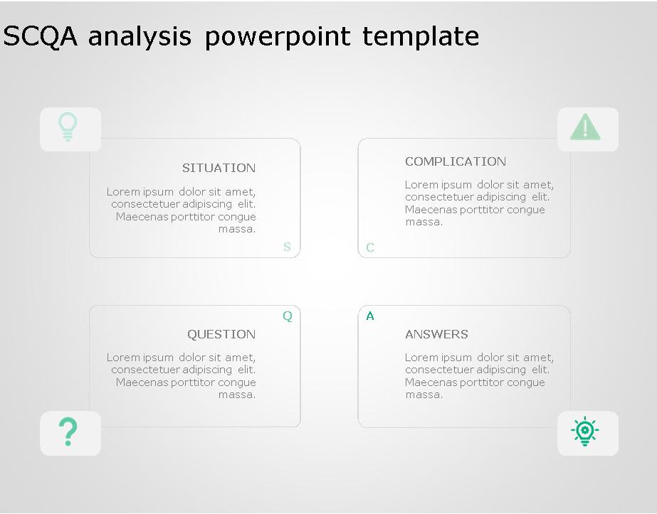 SCQA for business use ,19j PowerPoint Template