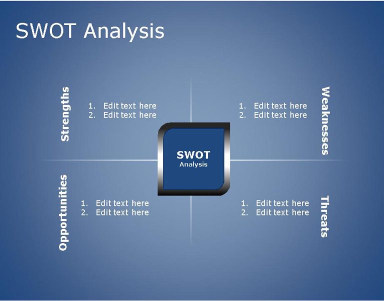 SWOT for business use -13h PowerPoint Template
