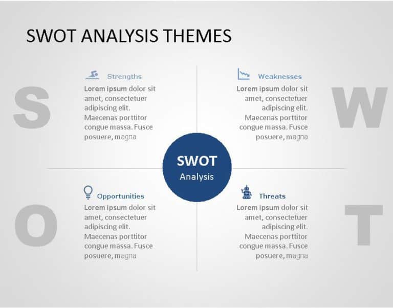 SWOT for business use -17h PowerPoint Template