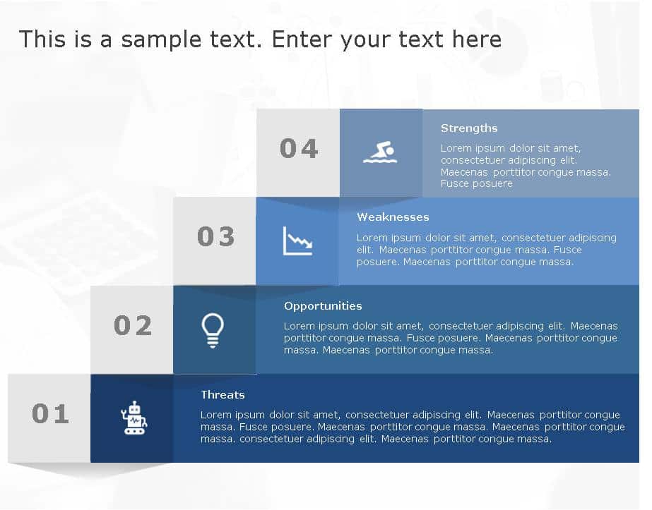 SWOT Analysis 104 PowerPoint Template