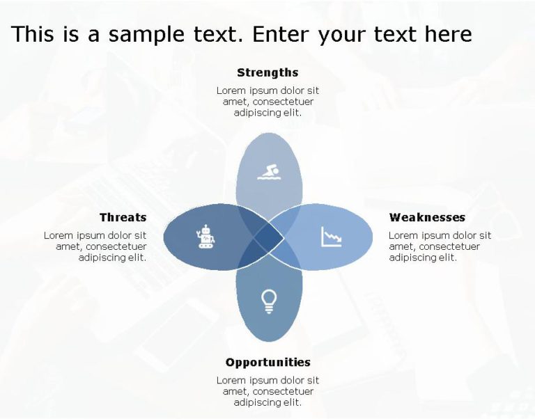 SWOT for business use 23h PowerPoint Template
