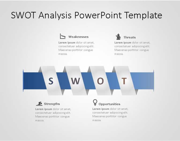 SWOT for business use 24h PowerPoint Template