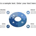 AIDA Marketing Framework for business use ,21k PowerPoint Template & Google Slides Theme