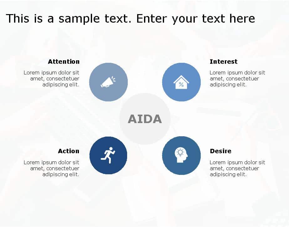AIDA Marketing Framework for business use ,22k PowerPoint Template