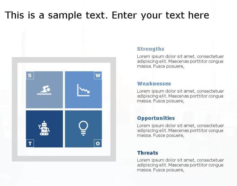 SWOT Analysis 108 PowerPoint Template & Google Slides Theme