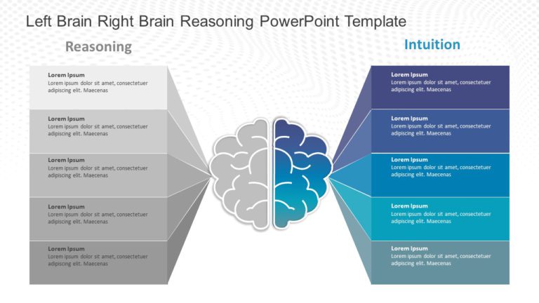Left Brain Right Brain Reasoning PowerPoint Template & Google Slides Theme