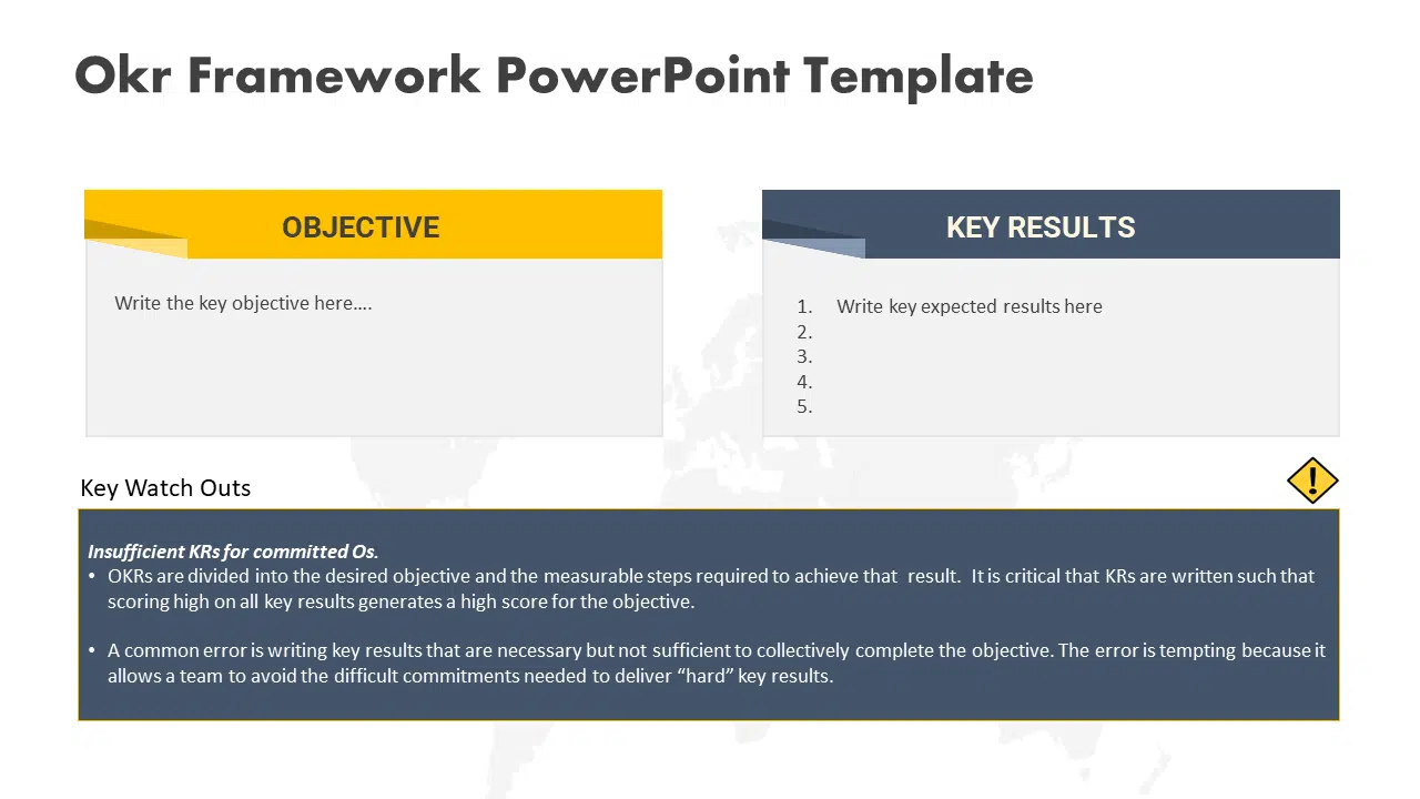 OKR Framework 01 PowerPoint Template & Google Slides Theme