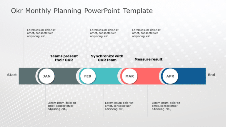 OKR Monthly Planning PowerPoint Template & Google Slides Theme