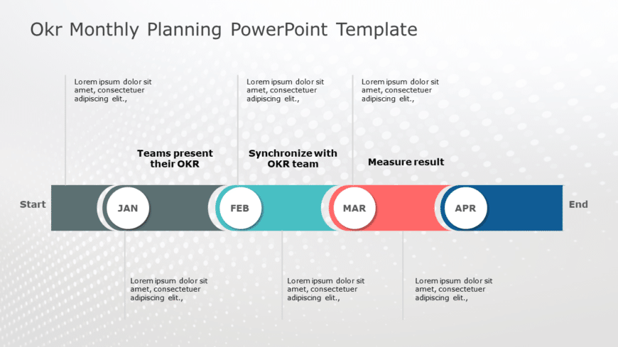 OKR Monthly Planning PowerPoint Template