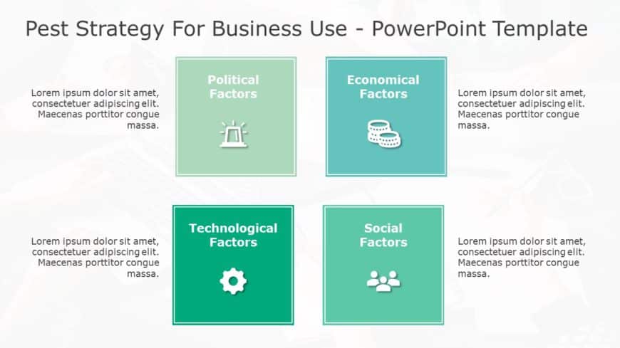 PEST Strategy for business use -16i PowerPoint Template