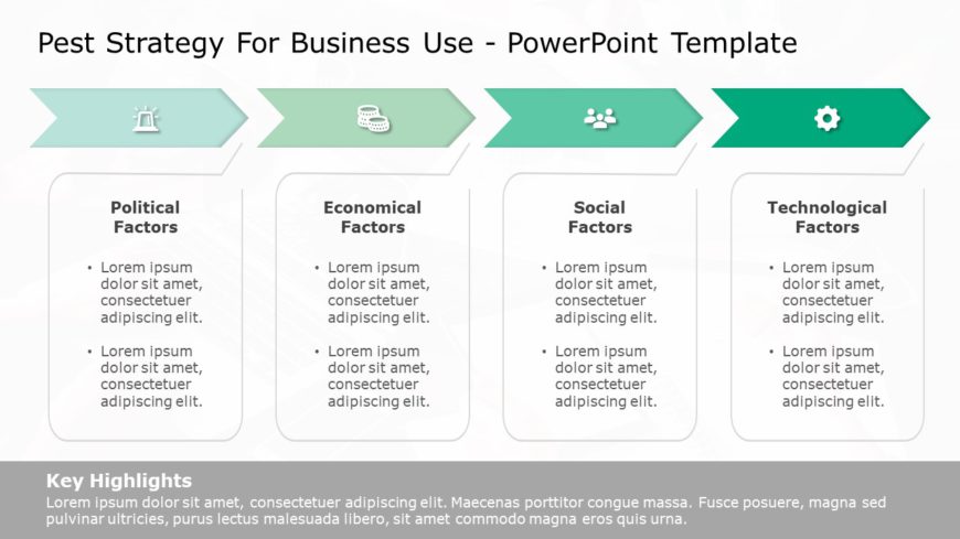 PEST Strategy for business use -20i PowerPoint Template