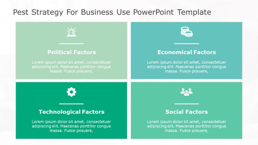 PEST Strategy for business use 26i PowerPoint Template