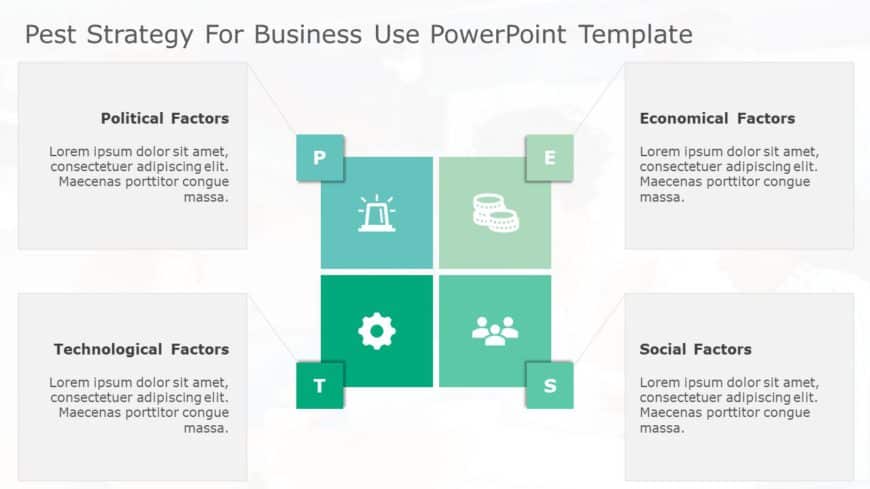 PEST Strategy for business use 29i PowerPoint Template