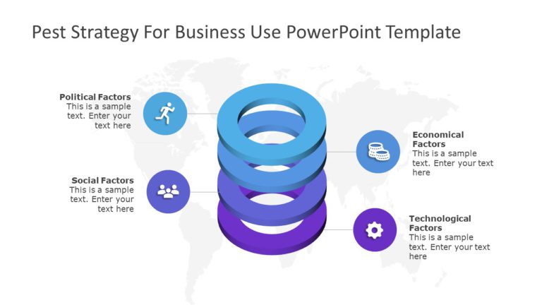 PEST Strategy for business use 33i PowerPoint Template & Google Slides Theme