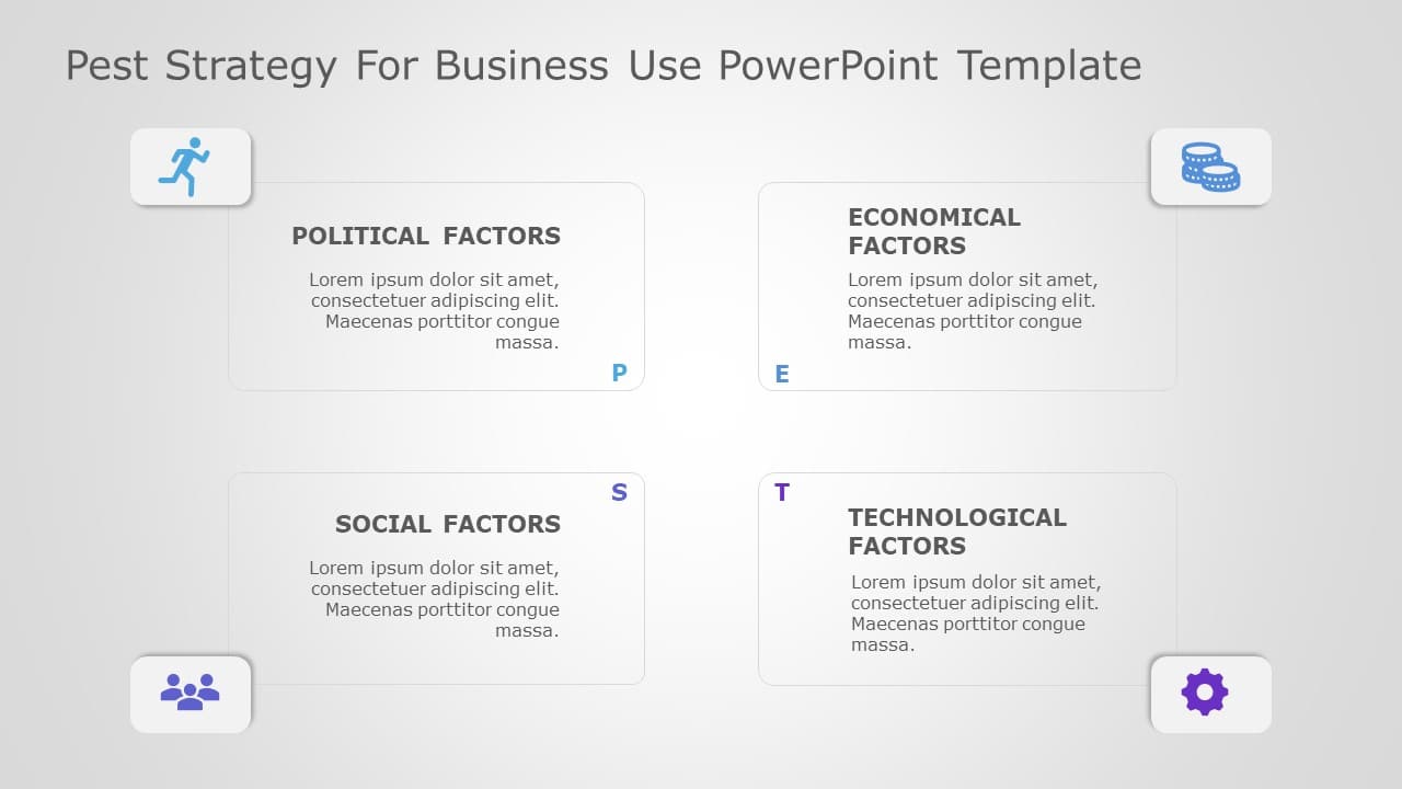 PEST Strategy for business use -1i PowerPoint Template & Google Slides Theme
