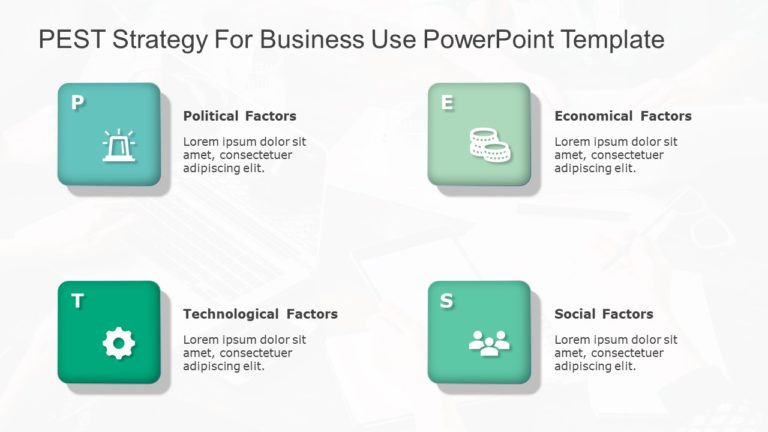 PEST Strategy for business use -3i PowerPoint Template & Google Slides Theme