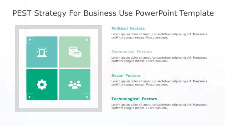 PEST Strategy for business use -7i PowerPoint Template & Google Slides Theme