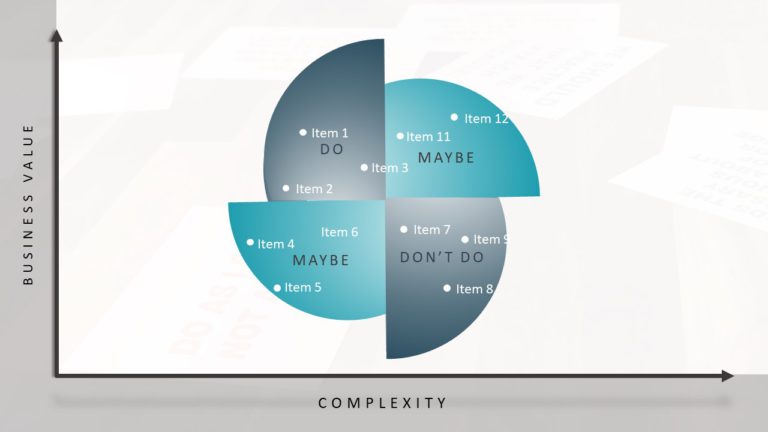 Prioritization Matrix 12 PowerPoint Template & Google Slides Theme