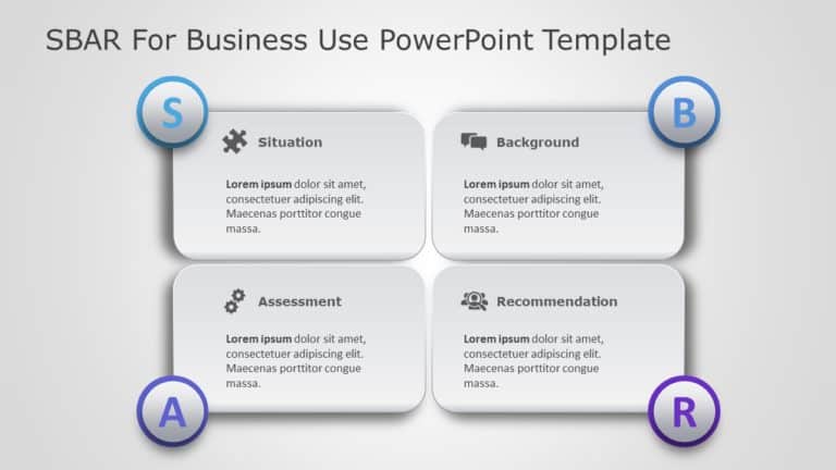 SBAR for business use ,23l PowerPoint Template & Google Slides Theme