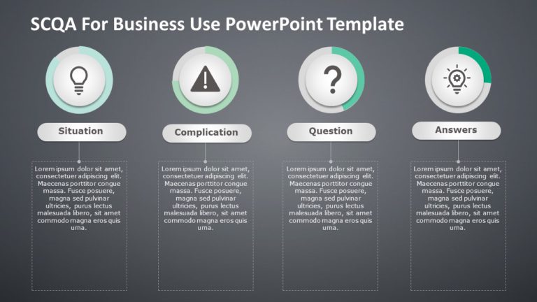 SCQA for business use ,29j PowerPoint Template & Google Slides Theme