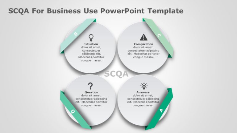SCQA for business use ,30j PowerPoint Template & Google Slides Theme